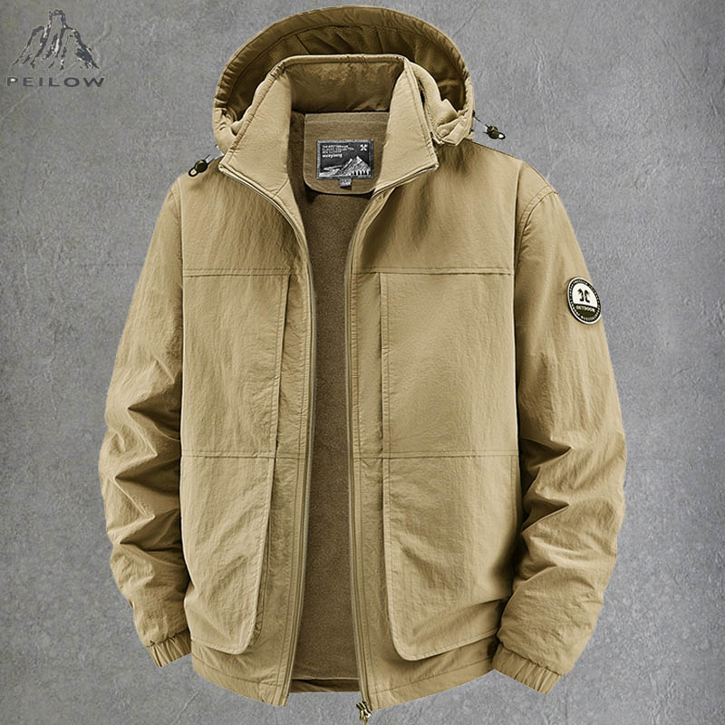 Quality Winter Clothing Bomber Jacket - Plus Velvet Dikke Warme Winterbomberjacks met