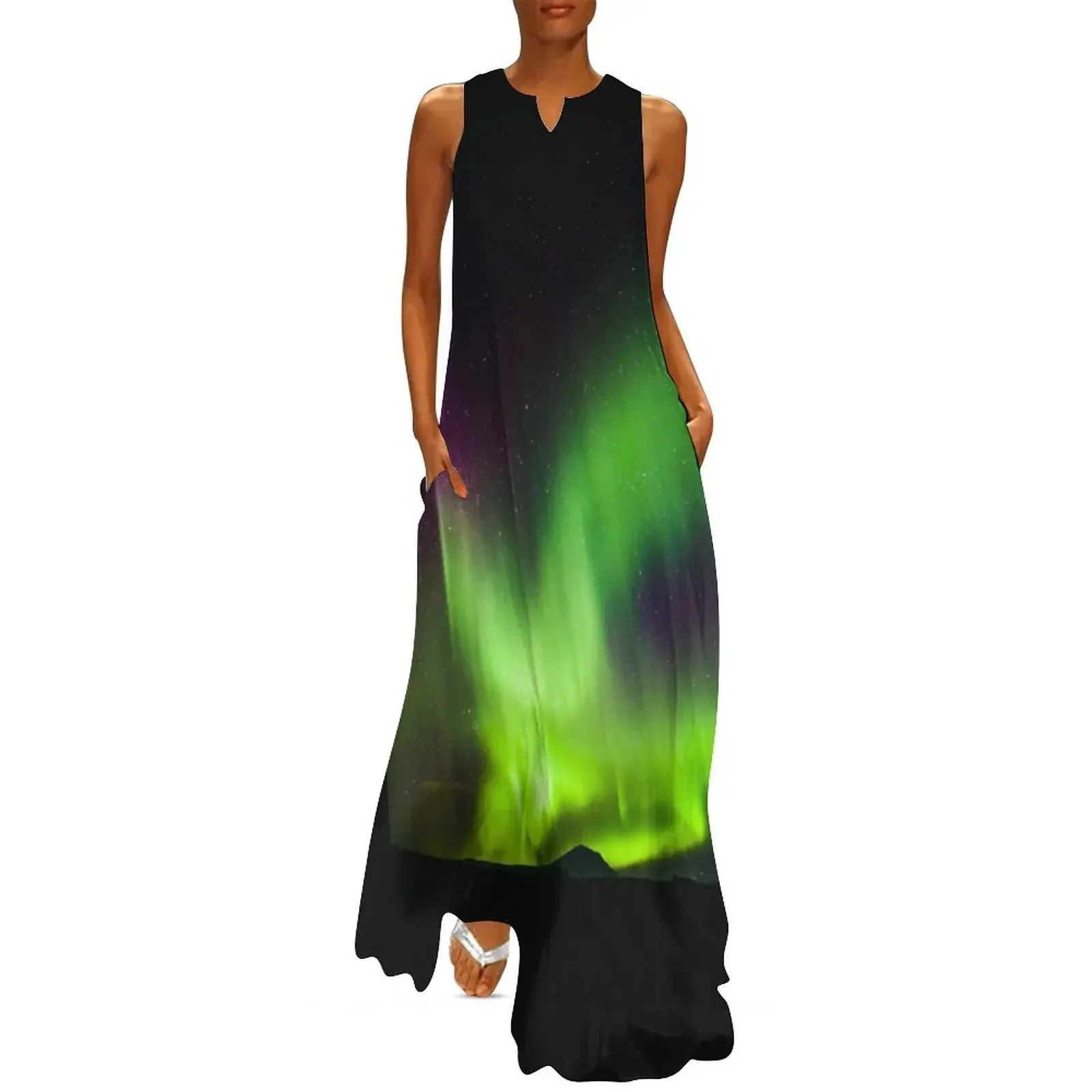 Winter Clothing Alaska - Northern Lights, paars en groen, nachtelijke
