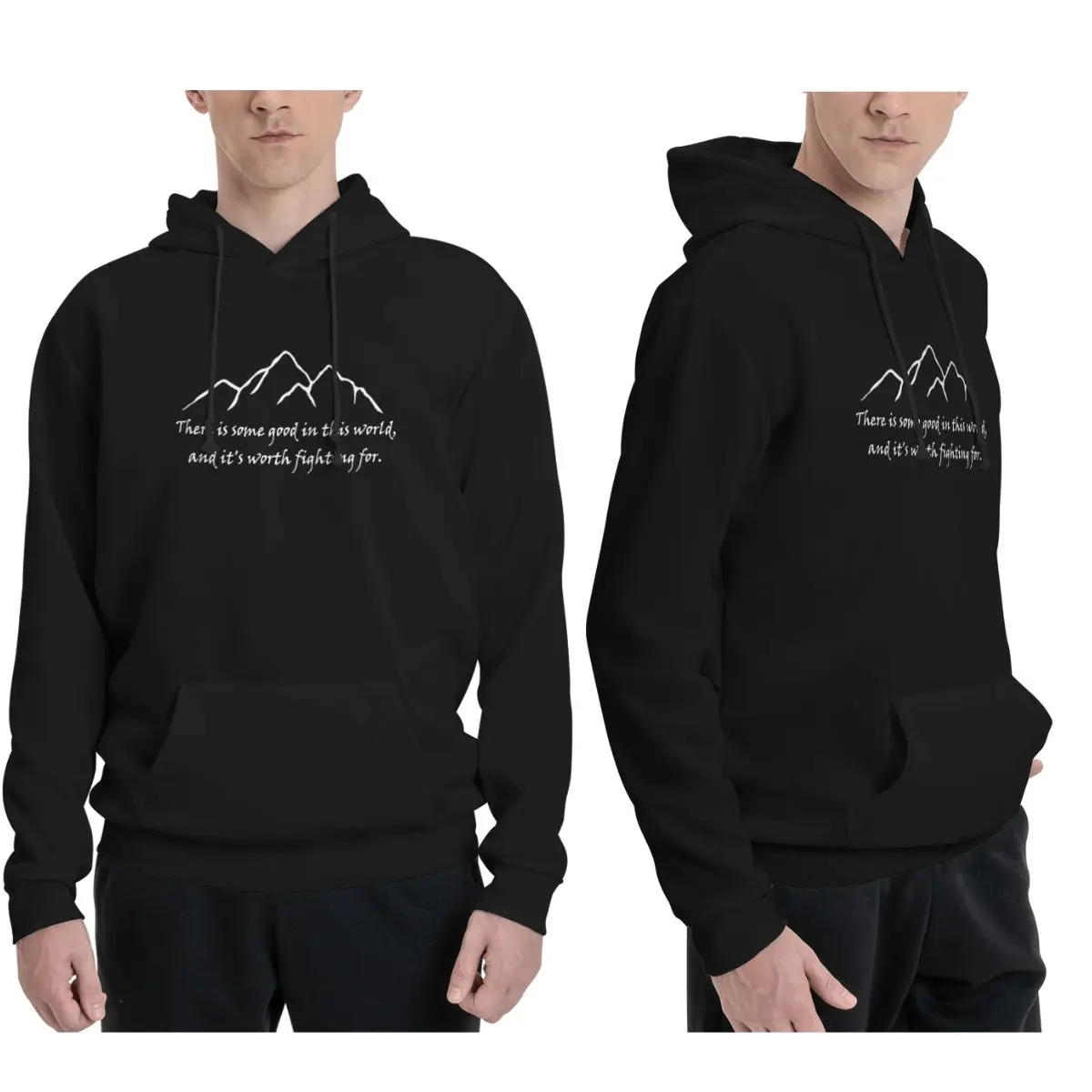 Winter Clothing Quotes - Samwise Quote Hoodies met rits Heren