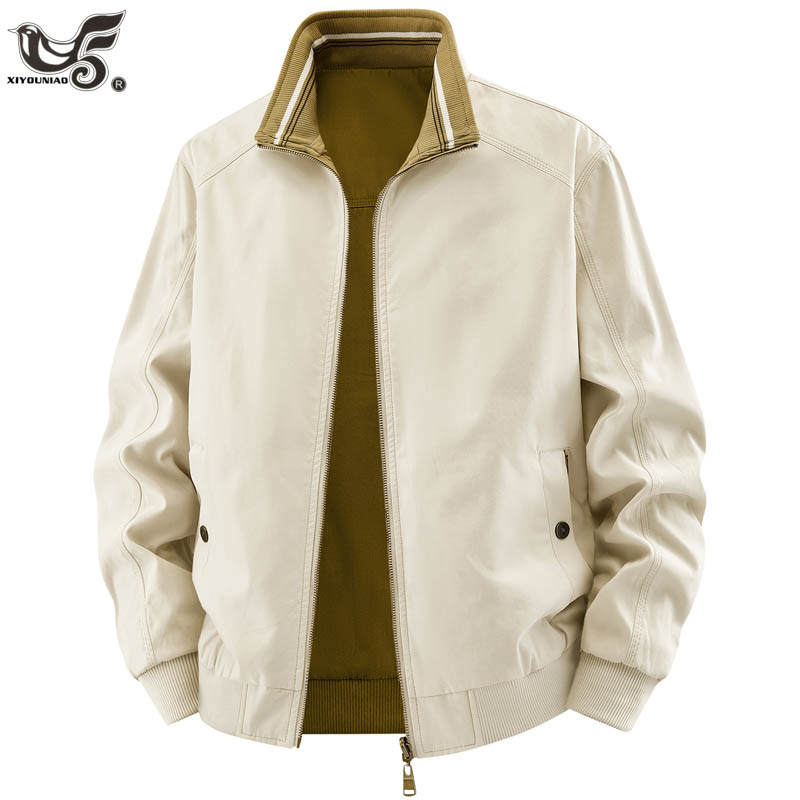 Quality Winter Clothing Bomber Jacket - Hoge kwaliteit omkeerbare jas heren 100%
