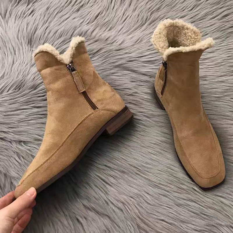 Winter Clothing Ladies - 2026 Nieuwe Suède Enkellaarzen voor Dames,