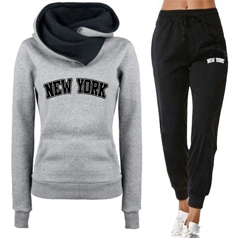 Winter Clothing New York - Herfst Winter Dames Hoodie Trainingspak New