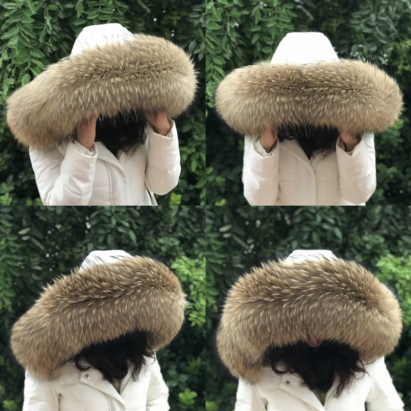 Winter Clothing For Sale - Bontkraag Vrouwen Winter Natuurlijke Wasbeer Bontkraag