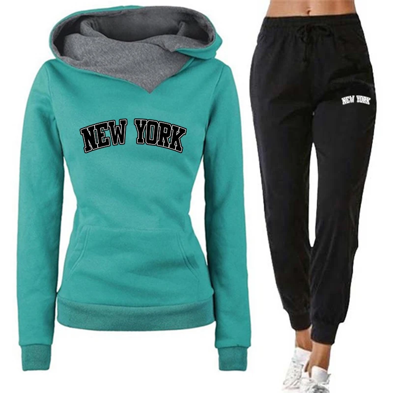 Winter Clothing New York - Herfst Winter Dames Hoodie Trainingspak New