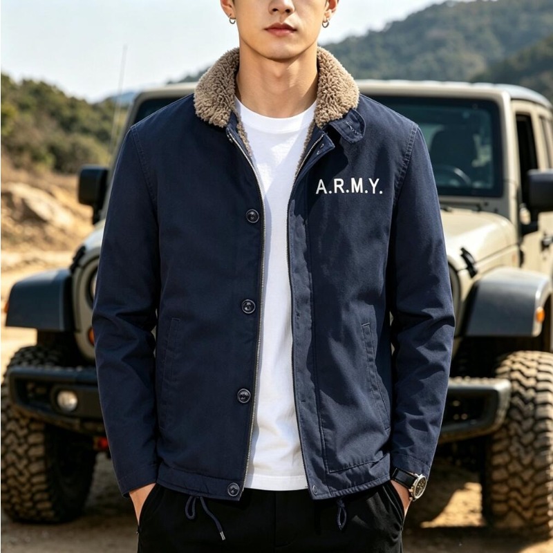 Quality Winter Clothing Bomber Jacket - Herenfleece warme winter militaire jassen Bomberjacks