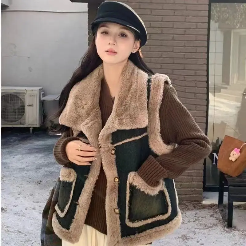 Padded Vest Gilet - Lady Mink Velvet Giletes Lichtgewicht gewatteerde