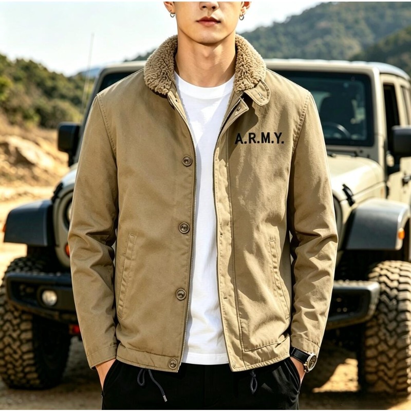 Quality Winter Clothing Bomber Jacket - Nieuwe Mode Mannen Fleece Warme Winterjassen