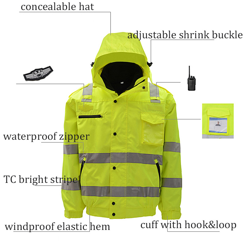 Waterdicht bomberjack Hi Vis w - Quality Winter Clothing Bomber Jacket recensie en prijs