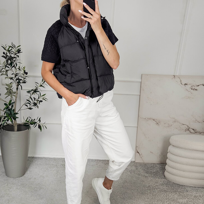 Chique, kort, gewatteerd vest  - Padded Vest Gilet recensie en prijs