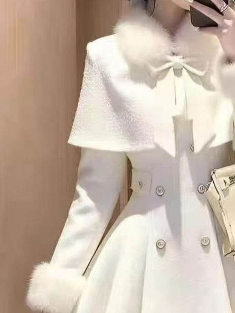 Franse elegante vintage wollen - Winter Clothing Ladies recensie en prijs