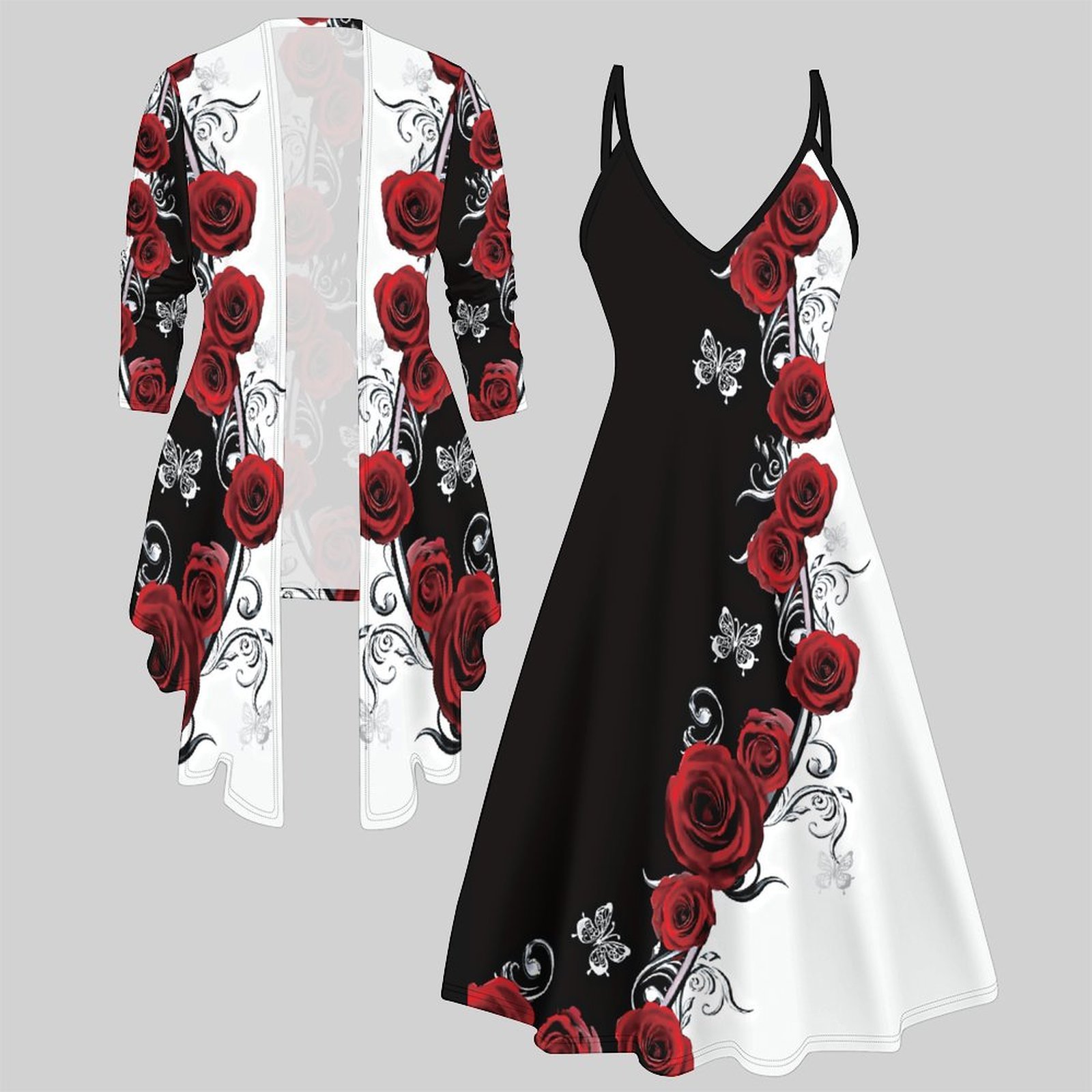 Tweedelig damespak met midi-ju - Winter Clothing For Sale recensie en prijs